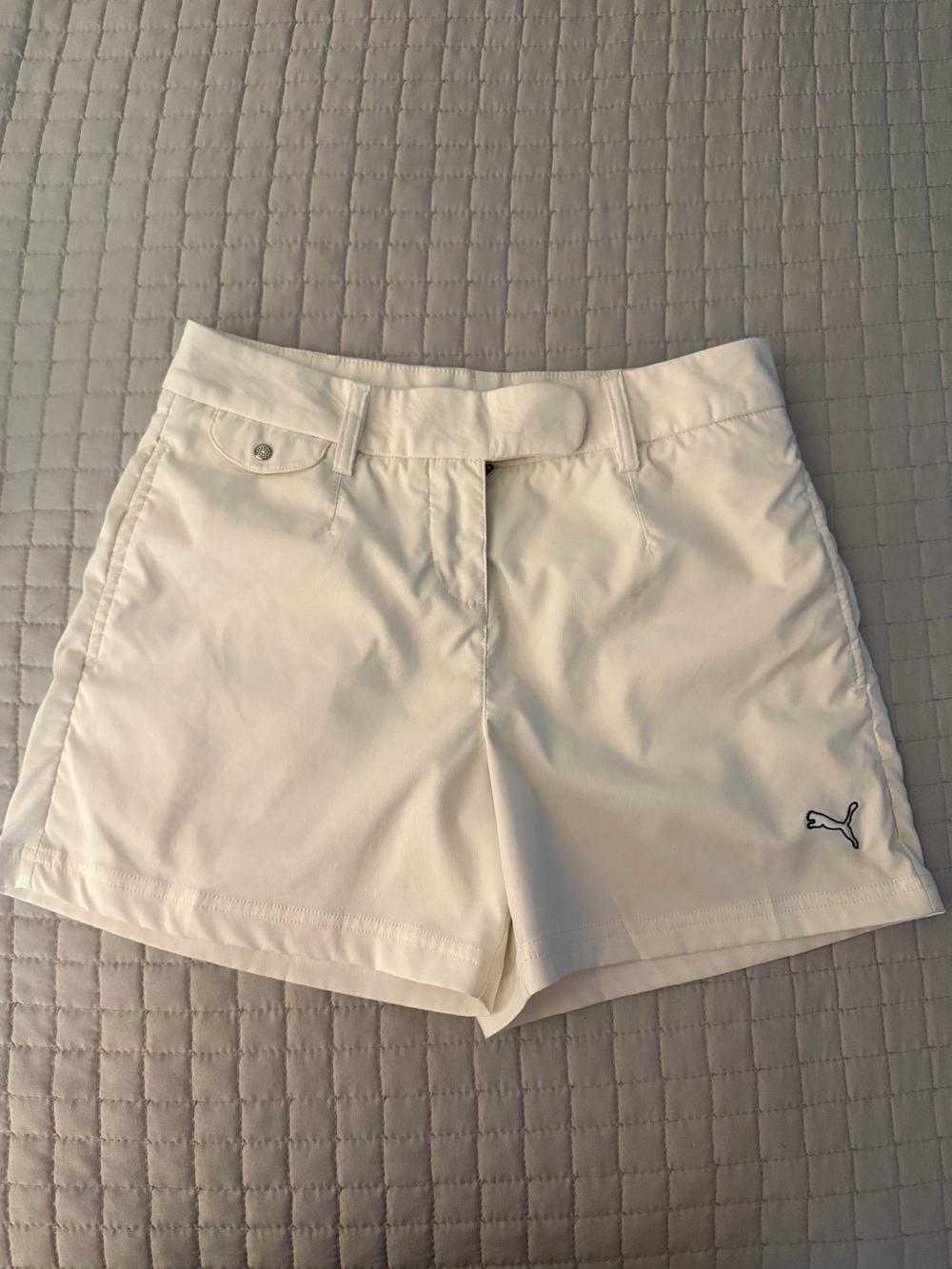 Puma White Golf Performance Shorts Size 0